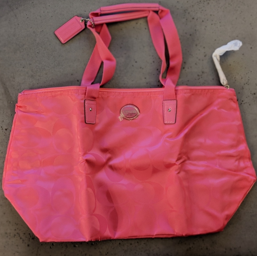 COACH Getaway Signature Nylon Packable Weekender